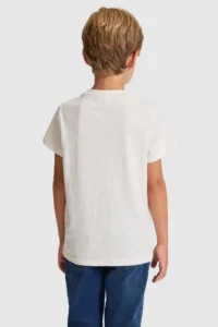 US Polo Assn. Boys' Cream Crew Neck T-Shirt - Image 5