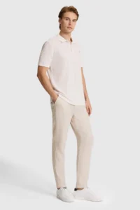 US Polo Assn. Men Light Khaki Regular Fit Polo Shirt Collar T-Shirt - Image 4