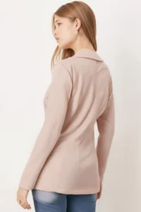 armonika Women Beige Tek buttoned Jacket Arm-20k001020 - Image 4