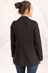 armonika Women Black Tek buttoned Jacket - Image 4