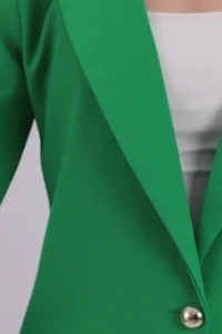 armonika Women Green Tek buttoned Jacket - Image 4