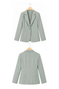 armonika Women Sage Green Tek buttoned Jacket - Image 3