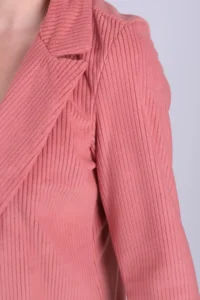 armonika Women PINK Tek buttoned Velvet Jacket - Image 3