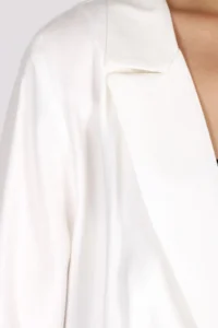 armonika Women Cream with pocket Oversized Jacket - Image 4