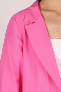 armonika Women Fuchsia with pocket Oversized Jacket - Image 3