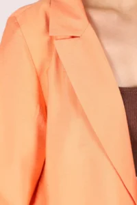 armonika Women Orange with pocket Oversized Jacket - Image 3