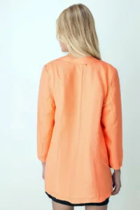 armonika Women Orange with pocket Oversized Jacket - Image 4