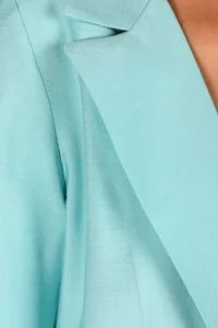 armonika Women Turquoise with pocket Oversized Jacket - Image 4
