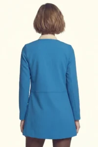 armonika Women BLUE Beli stitched LONG Jacket - Image 4
