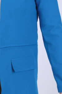 armonika Women BLUE Beli stitched LONG Jacket - Image 5