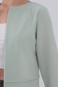 armonika Women MINT Beli stitched LONG Jacket - Image 3