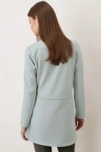 armonika Women MINT Beli stitched LONG Jacket - Image 4