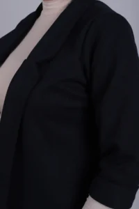 armonika Women Dark NAVY Duble Sleeve Jacket - Image 2