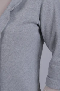 armonika Women Gray Duble Sleeve Jacket - Image 3
