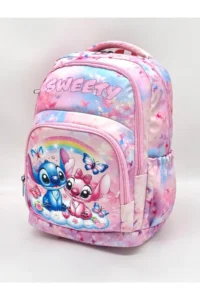 Bevitton Water Resistant Backpack Primary School Bag Set of 3 Girls Primary School Bag Character Colored Powder - Image 4