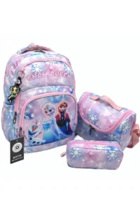 Bevitton Water Resistant Backpack Primary School Bag Set of 3 Girls Primary School Bag Blue-Powder - Image 2