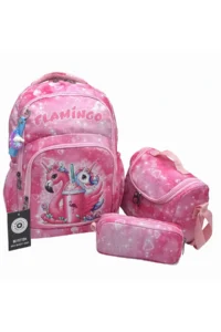 Bevitton Water Resistant Backpack primary school Bag Set of 3 Boys Primary School Backpack Pink - Image 2