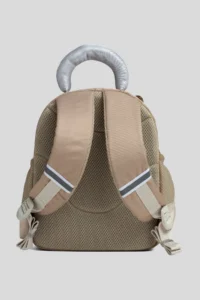 VEIBAG  3-Compartment Kindergarten Bag with Cat Detail - Water Bottle Pocket and Comfortable Design - Mink - Image 4