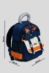 VEIBAG  4-Compartment Kindergarten Bag with Cat Detail - Comfortable Design with Water Bottle Pocket - Image 8