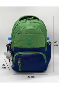 ÇantaExpress Waterproof first School Bag Set of 3 Unisex Children primary school Bag 8010 Green-dark blue - Image 4
