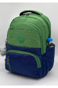 ÇantaExpress Waterproof first School Bag Set of 3 Unisex Children primary school Bag 8010 Green-dark blue - Image 5