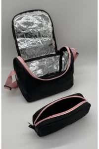 ÇantaExpress Waterproof first School Bag Set of 3 Unisex primary school Bag 8010 Powder-black - Image 7