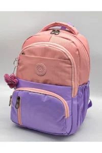 ÇantaExpress Water Resistant first School Bag Set of 3 Unisex Children's primary school Bag 8010 Powder-Lilac - Image 4