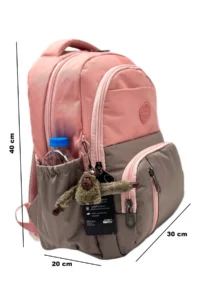 ÇantaExpress Waterproof first School Bag Set of 3 Unisex Children primary school Bag Cnt-8010 Powder-mink - Image 3