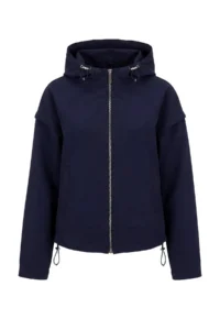 TRENDYOLMİLLA NAVY BLUE Oversized Hooded Summer Jacket Coat - Image 4