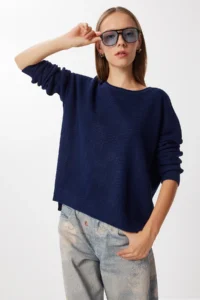 Happiness İstanbul Women Bonnet Basic Knitwear Sweater