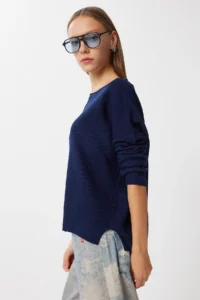Happiness İstanbul Women Bonnet Basic Knitwear Sweater - Image 3