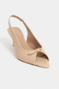 Nisantasi Shoes Rone Nude MATTE Pointed toe Front Light with buckle Thin Heels Women Shoes - Image 3