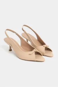 Nisantasi Shoes Rone Nude MATTE Pointed toe Front Light with buckle Thin Heels Women Shoes - Image 5