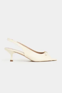 Nisantasi Shoes Rone BUTTER YELLOW MATTE Pointed toe Front Light with buckle Thin Heels Women Shoes