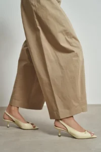 Nisantasi Shoes Rone BUTTER YELLOW MATTE Pointed toe Front Light with buckle Thin Heels Women Shoes - Image 6