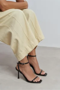 Nisantasi Shoes jewelry Black Patent Bilek Belt Detailed Women Thin Heels Shoes - Image 8