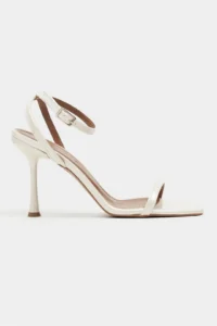 Nisantasi Shoes jewelry Pearl Patent Bilek Belt Detailed Women Thin Heels Shoes