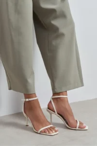 Nisantasi Shoes jewelry Pearl Patent Bilek Belt Detailed Women Thin Heels Shoes - Image 2