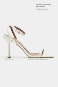 Nisantasi Shoes jewelry Pearl Patent Bilek Belt Detailed Women Thin Heels Shoes - Image 3