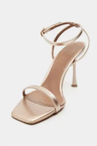 Nisantasi Shoes jewelry ROSE Gold Bilek Belt Detailed Women Thin Heels Shoes - Image 4