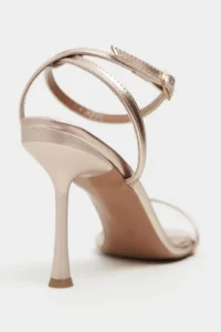 Nisantasi Shoes jewelry ROSE Gold Bilek Belt Detailed Women Thin Heels Shoes - Image 5