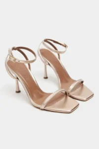 Nisantasi Shoes jewelry ROSE Gold Bilek Belt Detailed Women Thin Heels Shoes - Image 6