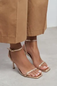 Nisantasi Shoes jewelry ROSE Gold Bilek Belt Detailed Women Thin Heels Shoes - Image 7