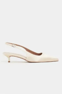 Nisantasi Shoes Rovia BEIGE Satin Pointed toe Thin Heels Women Shoes
