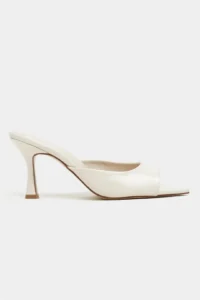 Nisantasi Shoes Fenrir BEIGE RUSTIC Patterned Pointed toe Women Thin Heels Slippers
