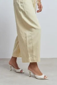 Nisantasi Shoes Fenrir BEIGE RUSTIC Patterned Pointed toe Women Thin Heels Slippers - Image 2