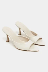 Nisantasi Shoes Fenrir BEIGE RUSTIC Patterned Pointed toe Women Thin Heels Slippers - Image 6