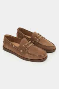 Nisantasi Shoes Maura ROME BEIGE Suede lace Detailed Women Loafer Shoes - Image 5