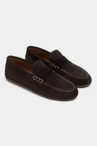 Nisantasi Shoes Jery Brown Suede Leather Women Loafer Shoes - Image 6