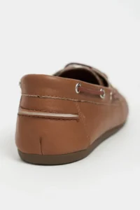 Nisantasi Shoes Rodeo Tan MATTE lace Detailed Women Loafer Shoes - Image 5